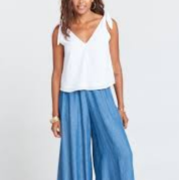 Show Me Your Mumu Bailey Bow Top in white, size S - Picture 2 of 5